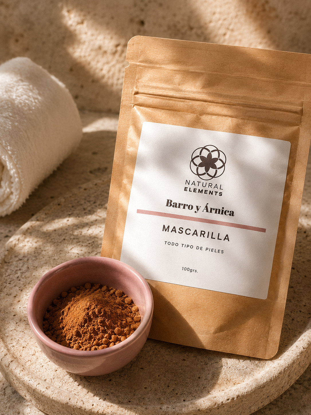 Mascarilla de barro y árnica 100g