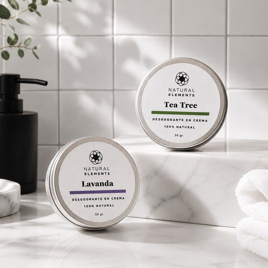 Kit Desodorantes en crema Tea tree y Lavanda 50g (Lata)